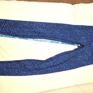 lululemon athletica Blue Patterned Leggings